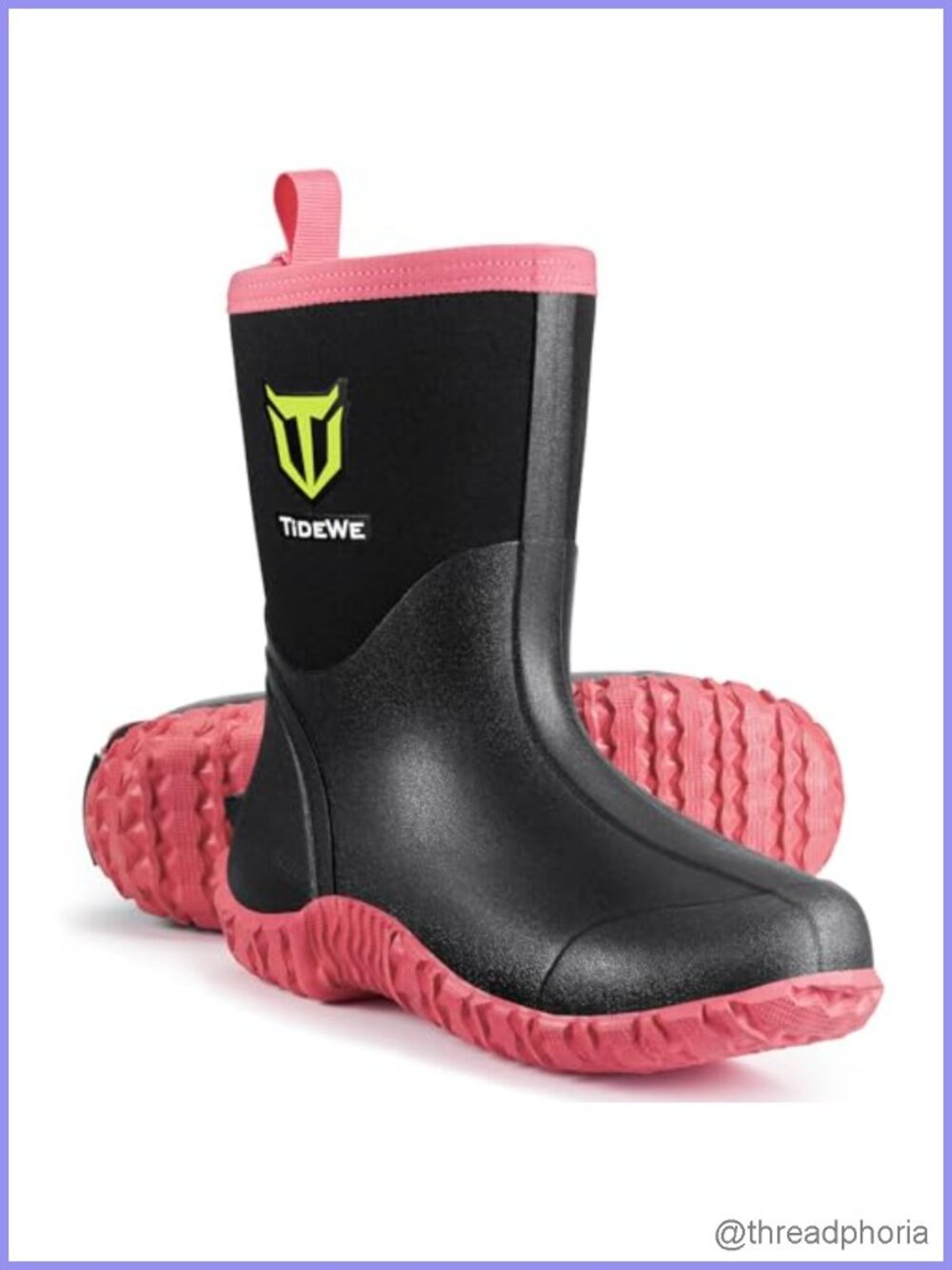 Waterproof Rubber Hunting Boots Neoprene Mid Calf Work